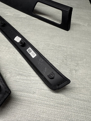 08-13 BMW E92 E93 M3 Interior Trim Set Carbon Leather OEM Genuine *4 Broken Tabs