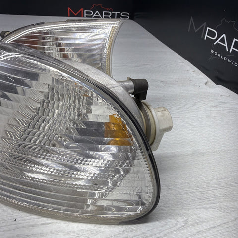 02-06 BMW E46 325 328 M3 Clear Corner Lights Tail Lamps 6919651 6919652 *Notes*