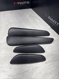01-06 BMW E46 M3 Convertible Door Upper Arm Rest Armrest Pads Black *Notes*