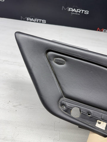 01-06 BMW E46 M3 Convertible Rear Left Right Door Cards Panels Covers Black