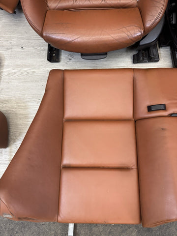 01-06 BMW E46 M3 Convertible Interior Front Rear Heated Seats Cinnamon *Notes