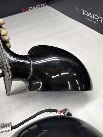 01-06 BMW E46 M3 Side View Door Mirrors Pair Jet Black *Notes*
