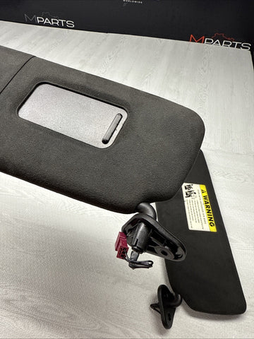 2006-2010 BMW E63 650i M6 Coupe Sun Visors Pair Alcantara OEM *Sticker Flaw