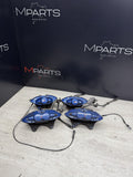 OEM BMW F80 F83 M3 M4 Front Rear 380/370mm Brake Calipers SET Brembo Blue 54k