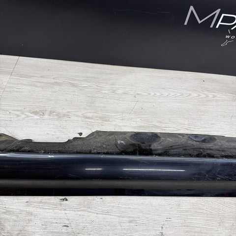 BMW 01-06 E46 M3 Rocker Panel Side Skirt Left Driver Carbon Black 51717890011
