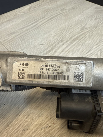 12-16 Porsche 991 911 Carrera Power Steering Rack & Pinion Assembly 99134700515