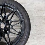 OEM BMW G82 G83 G80 M3 Rear Wheel Rim Style 826M R20x10.5" ET20 Black w/Tire