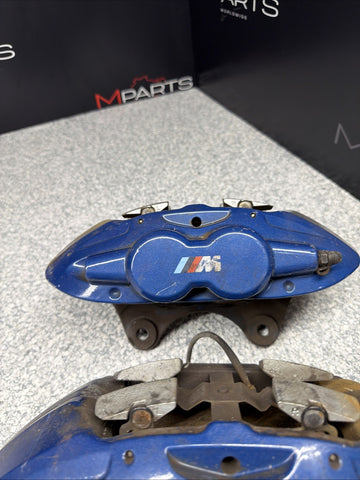 BMW 15-20 F80 F82 F83 M3 M4 Front Brake Calipers OEM Blue