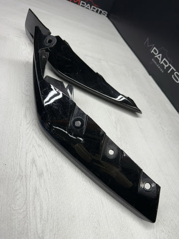 OEM BMW 21-26 G80 G82 G83 M3 M4 Front Bumper Lower Moldings Trims Gloss Black