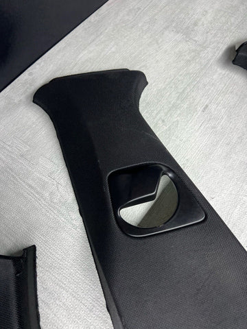 A B C Pillar Column Cover Trim Set Black OEM BMW 18-23 G01 F97 X3 X3M