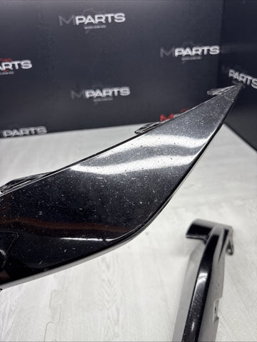 OEM BMW 21-26 G80 G82 G83 M3 M4 Front Bumper Splitters Gloss Black *Rock Chips