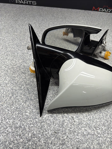 15-18 OEM BMW F80 M3 Front Left Right Mirror Assembly Heated Alpine White