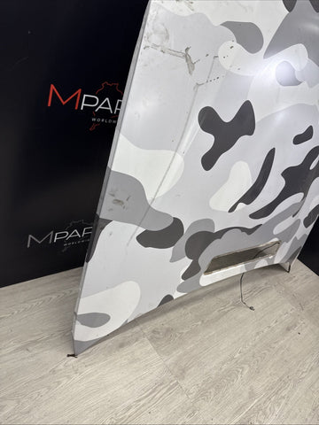 (PICKUP ONLY) BMW E46 M3 01-06 Front Hood Bonnet Panel Alpine White Camo Wrapped
