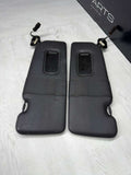 BMW E64 M6 Convertible OEM Sunvisors Sun Visors Black Leather Pair