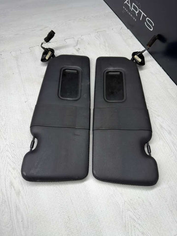 BMW E64 M6 Convertible OEM Sunvisors Sun Visors Black Leather Pair