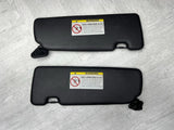 01-06 BMW E46 M3 Convertible Left Right Sunvisors Sun Visors Black Pair