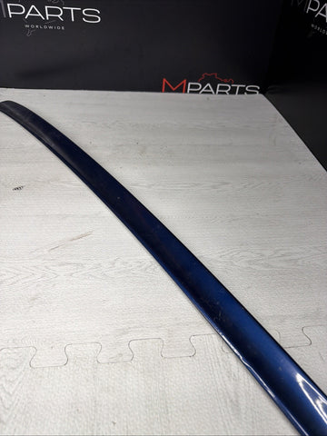 2001-2006 BMW E46 M3 Factory Rear Trunk Spoiler Lip 2695445 Topaz Blue OEM