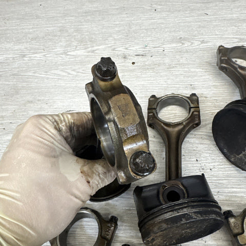 1996-2000 BMW S52 Engine Piston and Connecting Rod Set of 6 E36 M3 Z3M OEM