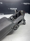 01-06 BMW E46 M3 Center Console Armrest Arm Rest Black Leather