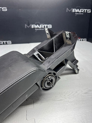 01-06 BMW E46 M3 Center Console Armrest Arm Rest Black Leather