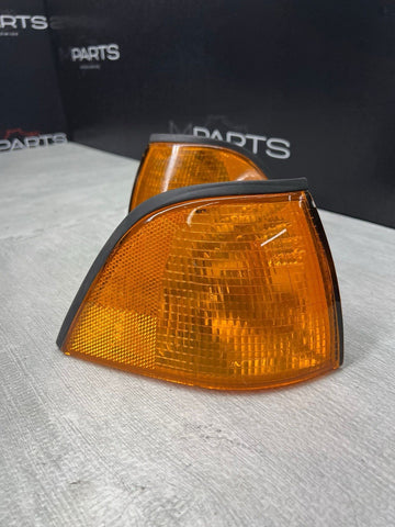 Amber Corner Signal Lights 92-99 BMW 3 Series E36 Coupe Pair