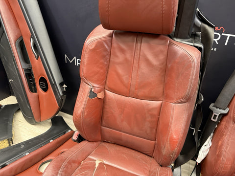 08-13 BMW E93 M3 Convertible Complete Interior Seats Fox Red