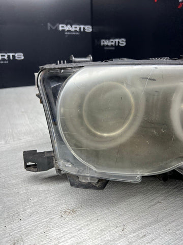 BMW 02-06 E46 M3 RIGHT HEADLIGHT XENON 1305621772 OEM + Halos *Faded Lens