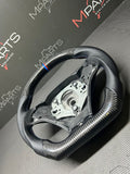 08-13 BMW E90 E92 E93 M3 OHC Carbon fiber Steering Wheel Tri Stitched Manual
