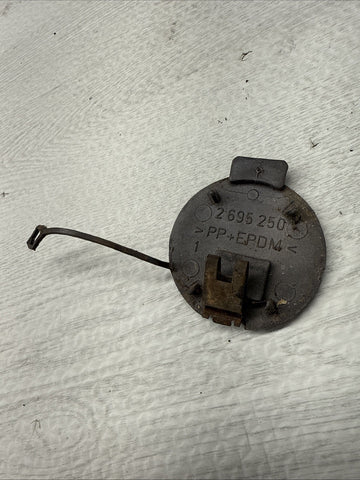 BMW E46 M3 Front Bumper Tow Hook Eye Cover 2695250 OEM Carbon Black