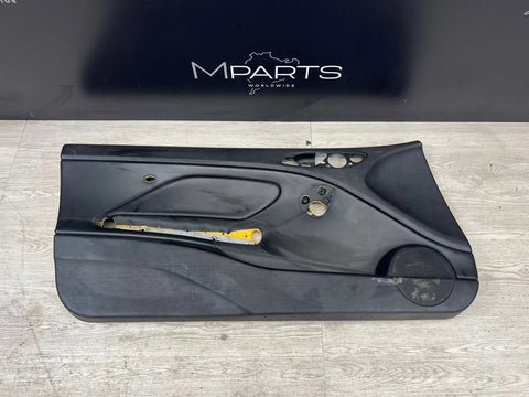 01-06 BMW E46 M3 DRIVER LEFT SIDE DOOR PANEL CARD BLACK OEM