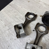 1996-2000 BMW S52 Engine Piston and Connecting Rod Set of 6 E36 M3 Z3M OEM