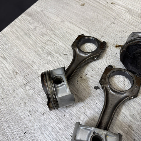 1996-2000 BMW S52 Engine Piston and Connecting Rod Set of 6 E36 M3 Z3M OEM