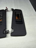 08-13 OEM BMW E92 328 335 M3 Coupe Right Left Pair Sun Visor Black Felt