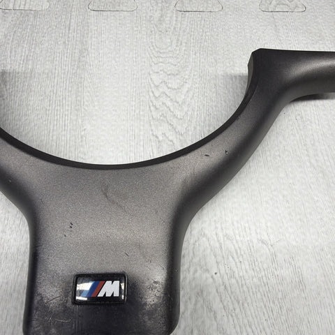 OEM 01-06 BMW E46 M3 Lower Steering Wheel Trim Cover Plate Titan Shadow Grey