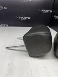 2001-2006 BMW E46 M3 Convertible Black Rear Headrests Head Rests Pair *NOTES*