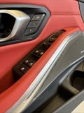 BMW 21-26 G80 M3 Sedan OEM Front Left Driver Door Card Panel Fiona Red