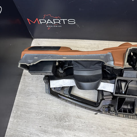 15-20 OEM BMW F80 F82 F83 M3 M4 Dashboard Dash Panel Leather HUD Amaro Brown