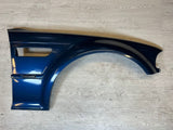 01-06 BMW E46 M3 Right Passenger Fender Titanium Blue