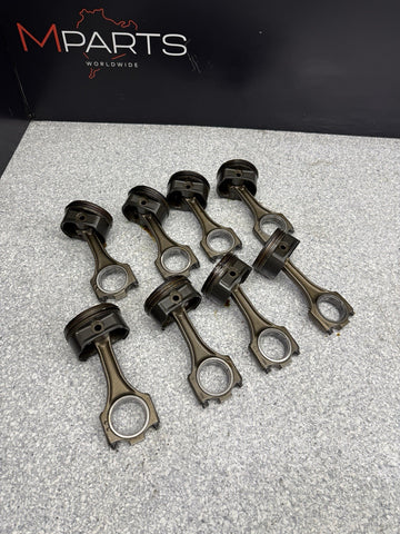 BMW E39 M5 S62 Pistons With Connecting Rods Set Of 8