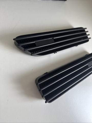 NEW 01-06 BMW E46 M3 Left Right Fender Vent Grilles Grills Trims Matte Black