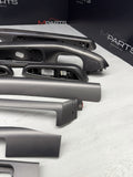 01-06 BMW E46 M3 Convertible Interior Armrests Trim Set Titan Shadow *Notes*