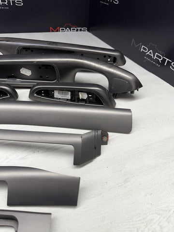 01-06 BMW E46 M3 Convertible Interior Armrests Trim Set Titan Shadow *Notes*