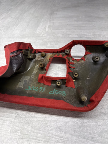 FERRARI F8 TRIBUTO RED ALCANTARA DRIVER LEFT LH LOWER DASH PANEL TRIM OEM