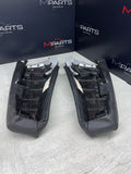 08-13 BMW E92 M3 Rear Pair Seat Side Bolsters Novillo Leather Black