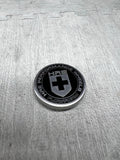 GENUINE HRE WHEEL RIM CENTER CAP OEM BLACK SILVER