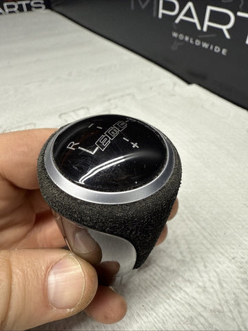 BMW E46 M3 Gloss Black Suede Shift Knob Shifter SMG Weighted
