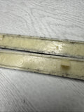 01-06 BMW E46 M3 Coupe Front A Pillar Strips Covers Trims Black Original OEM Set