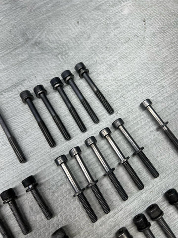 BMW 08-13 E90 E92 E93 M3 S65 Engine Oil Pan Bolts OEM Set Complete