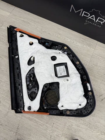 BMW 21-26 G80 M3 Rear Left Kyalami Orange Leather Door Panel