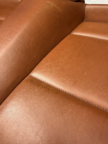 BMW 01-06 E46 M3 Convertible Rear Seat Cinnamon Leather Bench
